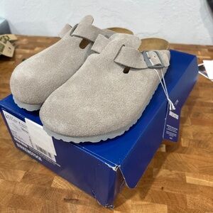 Birkenstock Boston as 41 women stone coin gray